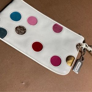Coach Polka Dot Wristlet